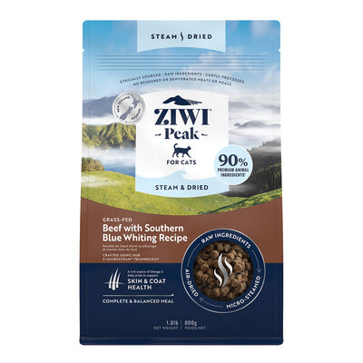 ZIWI, Peak Steam & Dried Beef with Southern Blue Whiting Cat Food